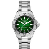 Buy Shop Tag Heuer Aquaracer Professional 200 Automatic Green Dial Silver Steel Strap Watch for Men - WBP2115.BA0627 USA Online