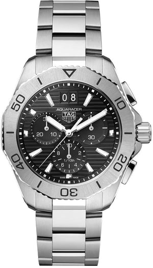 Buy Shop Tag Heuer Aquaracer Professional 200 Date Black Dial Silver Steel Strap Watch for Men - CBP1110.BA0627 USA Online