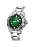 Buy Shop Tag Heuer Aquaracer Professional 200 Automatic Green Dial Silver Steel Strap Watch for Men - WBP2115.BA0627 USA Online