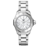 Buy Shop Tag Heuer Aquaracer Professional 200 Quartz White Dial Silver Steel Strap Watch for Women - WBP1411.BA0622 USA Online