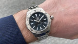 Buy Shop Tag Heuer Aquaracer Professional 200 Quartz Black Dial Silver Steel Strap Watch for Men - WBP1110.BA0627 USA Online