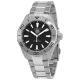 Buy Shop Tag Heuer Aquaracer Professional 200 Quartz Black Dial Silver Steel Strap Watch for Men - WBP1110.BA0627 USA Online