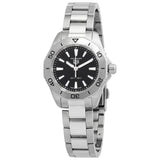 Buy Shop Tag Heuer Aquaracer Professional 200 Quartz Black Dial Silver Steel Strap Watch for Women - WBP1410.BA0622 USA Online