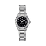 Buy Shop Tag Heuer Aquaracer Professional 200 Quartz Black Dial Silver Steel Strap Watch for Women - WBP1410.BA0622 USA Online