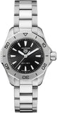 Buy Shop Tag Heuer Aquaracer Professional 200 Quartz Black Dial Silver Steel Strap Watch for Women - WBP1410.BA0622 USA Online