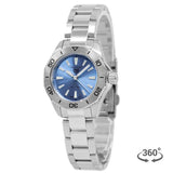 Buy Shop Tag Heuer Aquaracer Professional 200 Quartz Blue Dial Silver Steel Strap Watch for Women - WBP1415.BA0622 USA Online