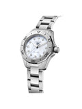 Buy Shop Tag Heuer Aquaracer Professional 200 Quartz Diamond Mother of Pearl Dial Silver Steel Strap Watch for Women - WBP1416.BA0622 USA Online