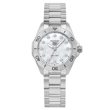 Buy Shop Tag Heuer Aquaracer Professional 200 Quartz Diamond Mother of Pearl Dial Silver Steel Strap Watch for Women - WBP1416.BA0622 USA Online
