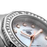 Buy Shop Tag Heuer Aquaracer Professional 200 Quartz Diamonds Mother of Pearl Dial Silver Steel Strap Watch for Women - WBP1451.BA0622 USA Online