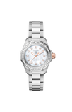 Buy Shop Tag Heuer Aquaracer Professional 200 Quartz Diamonds Mother of Pearl Dial Silver Steel Strap Watch for Women - WBP1451.BA0622 USA Online
