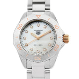 Buy Shop Tag Heuer Aquaracer Professional 200 Quartz Diamonds White Dial Silver Steel Strap Watch for Women - WBP1450.BA0622 USA Online