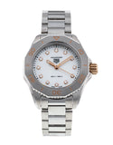 Buy Shop Tag Heuer Aquaracer Professional 200 Quartz Diamonds White Dial Silver Steel Strap Watch for Women - WBP1450.BA0622 USA Online
