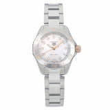 Buy Shop Tag Heuer Aquaracer Professional 200 Quartz Diamonds White Dial Silver Steel Strap Watch for Women - WBP1450.BA0622 USA Online