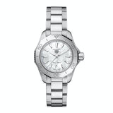 Buy Shop Tag Heuer Aquaracer Professional 200 Quartz Mother of Pearl Dial Silver Steel Strap Watch for Women - WBP1418.BA0622 USA Online