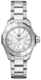 Buy Shop Tag Heuer Aquaracer Professional 200 Quartz Mother of Pearl Dial Silver Steel Strap Watch for Women - WBP1418.BA0622 USA Online