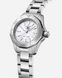 Buy Shop Tag Heuer Aquaracer Professional 200 Quartz White Dial Silver Steel Strap Watch for Women - WBP1411.BA0622 USA Online