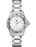 Buy Shop Tag Heuer Aquaracer Professional 200 Quartz White Dial Silver Steel Strap Watch for Women - WBP1411.BA0622 USA Online