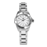 Buy Shop Tag Heuer Aquaracer Professional 200 Quartz White Dial Silver Steel Strap Watch for Women - WBP1411.BA0622 USA Online