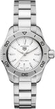 Buy Shop Tag Heuer Aquaracer Professional 200 Quartz White Dial Silver Steel Strap Watch for Women - WBP1411.BA0622 USA Online
