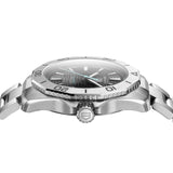 Buy Shop Tag Heuer Aquaracer Professional 200 Solargraph Quartz Black Dial Silver Steel Strap Watch for Men - WBP1114.BA0000 USA Online