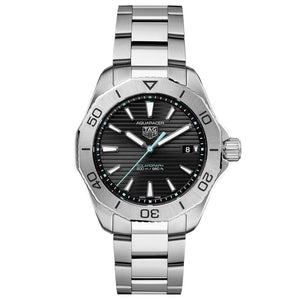 Buy Shop Tag Heuer Aquaracer Professional 200 Solargraph Quartz Black Dial Silver Steel Strap Watch for Men - WBP1114.BA0000 USA Online