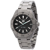 Buy Shop Tag Heuer Aquaracer Professional 200 Solargraph Quartz Black Dial Silver Steel Strap Watch for Men - WBP1180.BF0000 USA Online