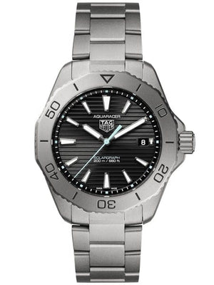 Buy Shop Tag Heuer Aquaracer Professional 200 Solargraph Quartz Black Dial Silver Steel Strap Watch for Men - WBP1180.BF0000 USA Online