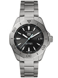 Buy Shop Tag Heuer Aquaracer Professional 200 Solargraph Quartz Black Dial Silver Steel Strap Watch for Men - WBP1180.BF0000 USA Online