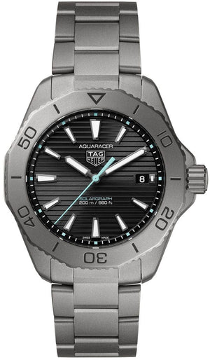 Buy Shop Tag Heuer Aquaracer Professional 200 Solargraph Quartz Black Dial Silver Steel Strap Watch for Men - WBP1180.BF0000 USA Online