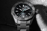 Tag Heuer Aquaracer Professional 200 Solargraph Quartz Black Dial Silver Steel Strap Watch for Men - WBP1180.BF0000