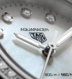 Buy Shop Tag Heuer Aquaracer Professional 200 Quartz Diamond Mother of Pearl Dial Silver Steel Strap Watch for Women - WBP1417.BA0622 USA Online