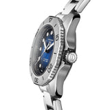 Buy Shop Tag Heuer Aquaracer Professional 200 Automatic Diamond Blue Dial Silver Steel Strap Watch for Women - WBP2411.BA0622 USA Online