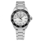 Buy Shop Tag Heuer Aquaracer Professional 300 Automatic White Dial Silver Steel Strap Watch for Men - WBP231C.BA0626 USA Online