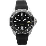 Buy Shop Tag Heuer Aquaracer Professional 300 Automatic Black Dial Black Rubber Strap Watch for Men - WBP201A.FT6197 USA Online