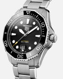 Buy Shop Tag Heuer Aquaracer Professional 300 Automatic Black Dial Silver Steel Strap Watch for Men - WBP201A.BA0632 USA Online