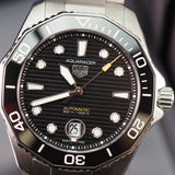Tag Heuer Aquaracer Professional 300 Automatic Black Dial Silver Steel Strap Watch for Men - WBP201A.BA0632