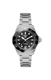Buy Shop Tag Heuer Aquaracer Professional 300 Automatic Black Dial Silver Steel Strap Watch for Women - WBP231D.BA0626 USA Online