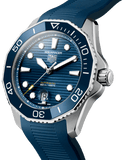 Buy Shop Tag Heuer Aquaracer Professional 300 Automatic Blue Dial Blue Rubber Strap Watch for Men - WBP201B.FT6198 USA Online