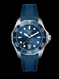 Buy Shop Tag Heuer Aquaracer Professional 300 Automatic Blue Dial Blue Rubber Strap Watch for Men - WBP201B.FT6198 USA Online