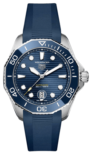 Buy Shop Tag Heuer Aquaracer Professional 300 Automatic Blue Dial Blue Rubber Strap Watch for Men - WBP201B.FT6198 USA Online