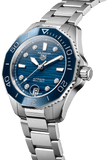 Buy Shop Tag Heuer Aquaracer Professional 300 Automatic Diamonds Blue Dial Silver Steel Strap Watch for Women - WBP231B.BA0618 USA Online