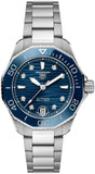 Buy Shop Tag Heuer Aquaracer Professional 300 Automatic Diamonds Blue Dial Silver Steel Strap Watch for Women - WBP231B.BA0618 USA Online