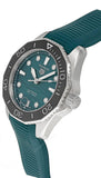 Buy Shop Tag Heuer Aquaracer Professional 300 Automatic Diamonds Green Dial Green Rubber Strap Watch for Women - WBP231G.FT6226 USA Online