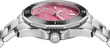 Buy Shop Tag Heuer Aquaracer Professional 300 Automatic Diamonds Pink Dial Silver Steel Strap Watch for Women - WBP231J.BA0618 USA Online
