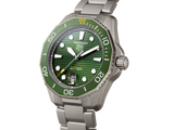 Buy Shop Tag Heuer Aquaracer Professional 300 Automatic Green Dial Silver Steel Strap Watch for Men - WBP208B.BF0631 USA Online