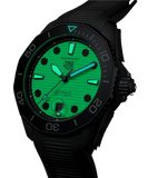 Buy Shop Tag Heuer Aquaracer Professional 300 Automatic White Dial Black Rubber Strap Watch for Men - WBP201D.FT6197 USA Online