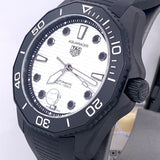 Buy Shop Tag Heuer Aquaracer Professional 300 Automatic White Dial Black Rubber Strap Watch for Men - WBP201D.FT6197 USA Online