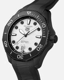 Buy Shop Tag Heuer Aquaracer Professional 300 Automatic White Dial Black Rubber Strap Watch for Men - WBP201D.FT6197 USA Online