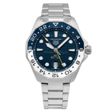 Buy Shop Tag Heuer Aquaracer Professional 300 GMT Automatic Blue Dial Silver Steel Strap Watch for Men - WBP2010.BA0632 USA Online