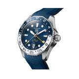 Buy Shop Tag Heuer Aquaracer Professional 300 GMT Automatic Blue Dial Blue Rubber Strap Watch for Men - WBP2010.FT6198 USA Online